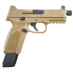 FN 509 Tactical FDE 9mm Pistol 4.5" Threaded Barrel with Night Sights