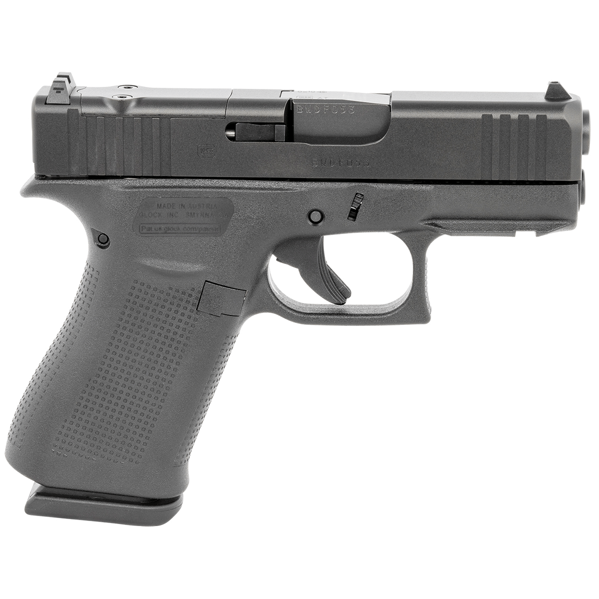 Glock 43X MOS w/ Front Rail 9mm 3.41" Barrel 10+1 CCW Pistol