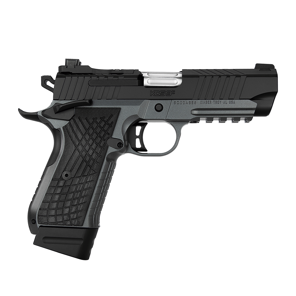 Kimber KDS9c Rail Dark Gray/Black 9mm Pistol - 15 & 18 Round Mags